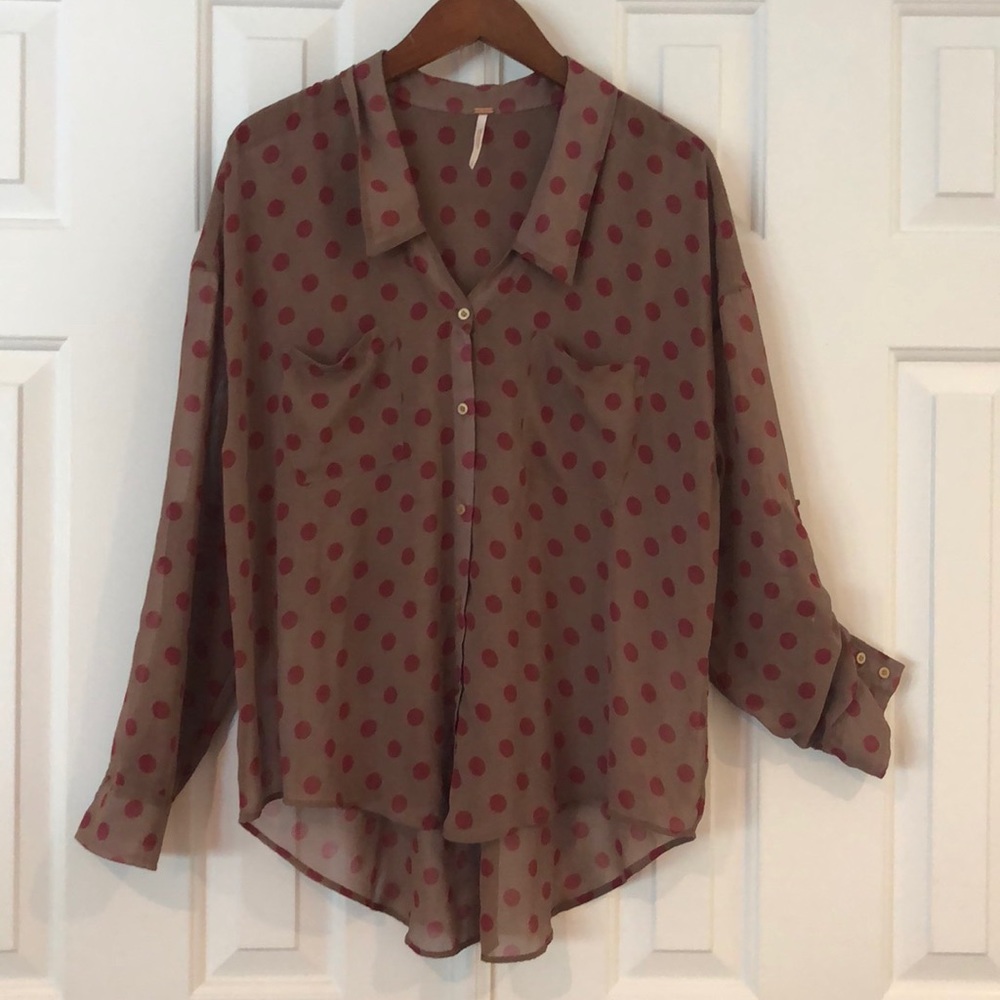 Free People Sheer Blouse
